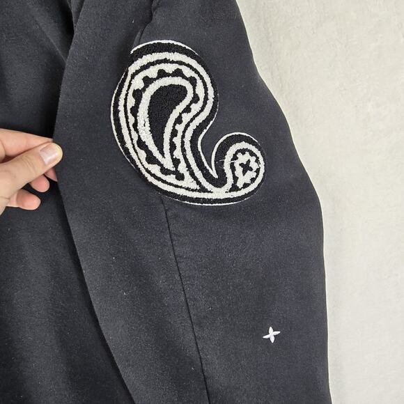 EPTM Paisley Embroidered Black Sweatpants Men's Size XL 36 Streetwear - Picture 9 of 14